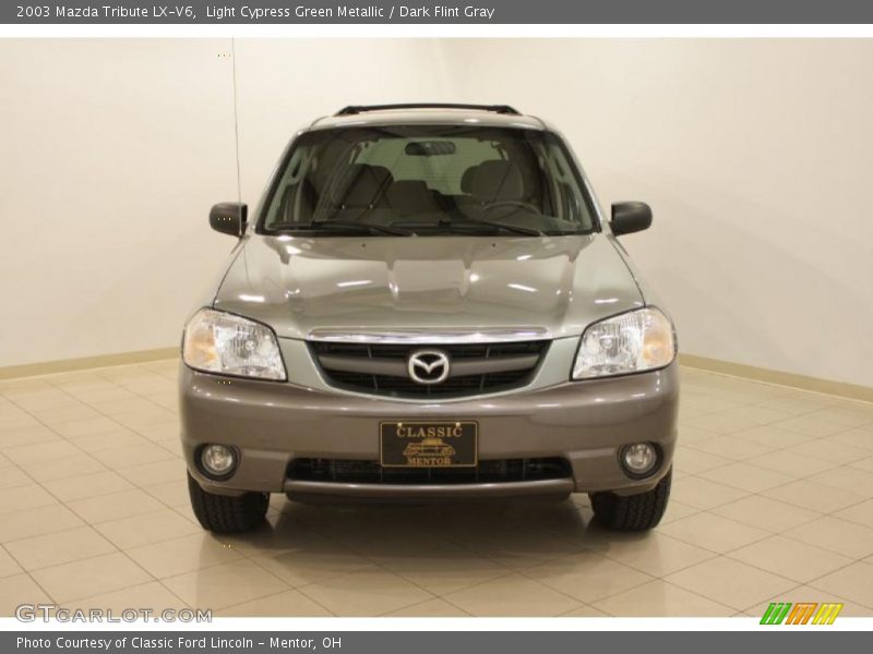 Light Cypress Green Metallic / Dark Flint Gray 2003 Mazda Tribute LX-V6