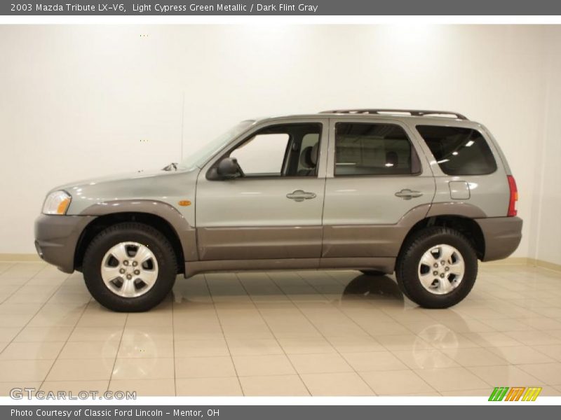 Light Cypress Green Metallic / Dark Flint Gray 2003 Mazda Tribute LX-V6