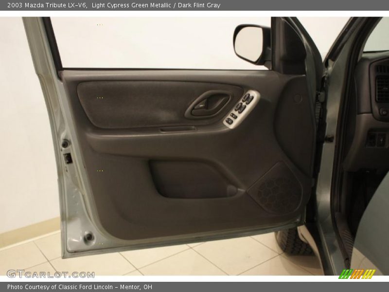 Light Cypress Green Metallic / Dark Flint Gray 2003 Mazda Tribute LX-V6