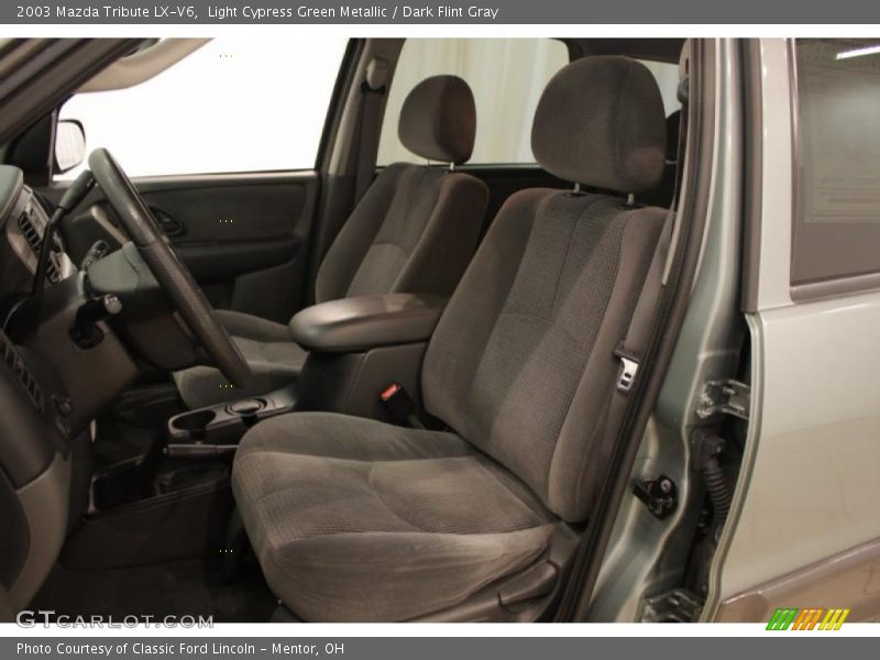 Light Cypress Green Metallic / Dark Flint Gray 2003 Mazda Tribute LX-V6