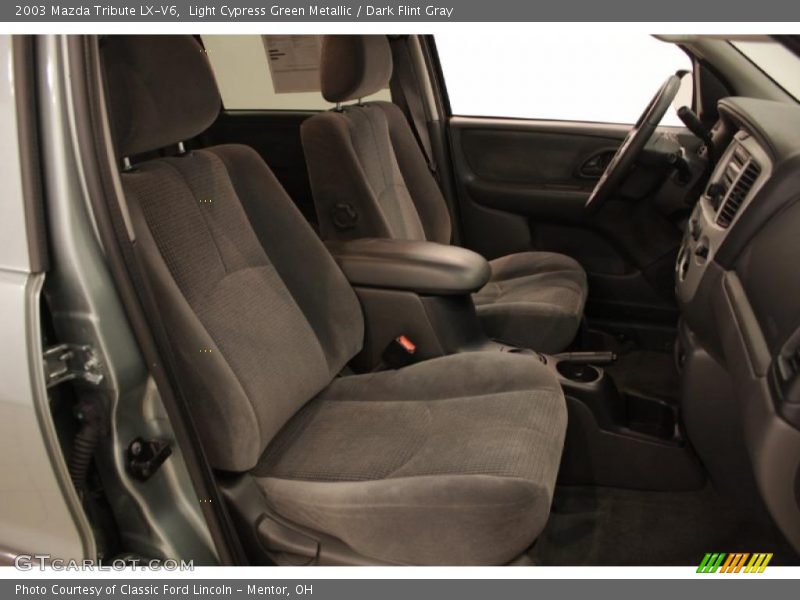 Light Cypress Green Metallic / Dark Flint Gray 2003 Mazda Tribute LX-V6