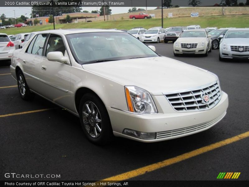 Vanilla Latte / Titanium/Dark Titanium 2010 Cadillac DTS Luxury