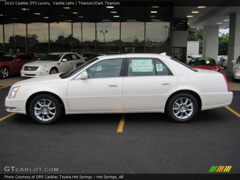 Vanilla Latte / Titanium/Dark Titanium 2010 Cadillac DTS Luxury