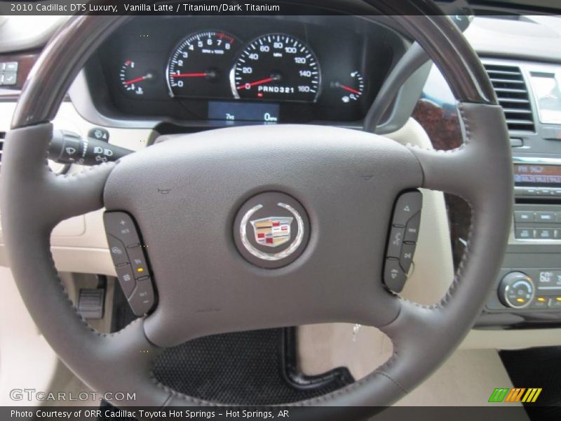 Vanilla Latte / Titanium/Dark Titanium 2010 Cadillac DTS Luxury