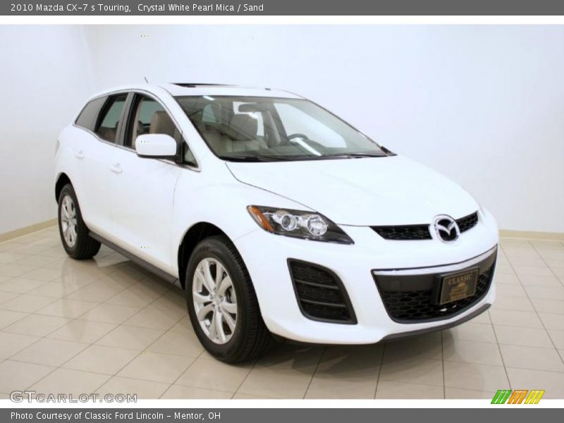 Crystal White Pearl Mica / Sand 2010 Mazda CX-7 s Touring