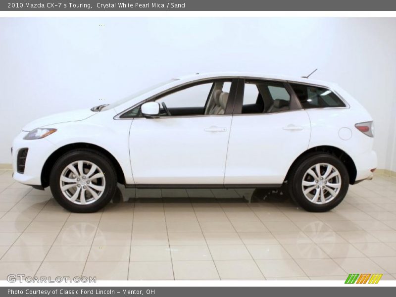 Crystal White Pearl Mica / Sand 2010 Mazda CX-7 s Touring