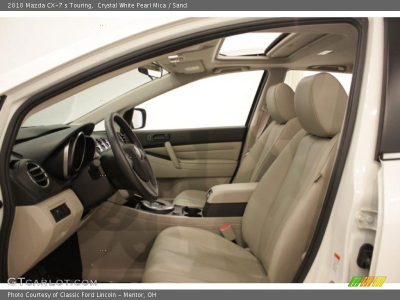 Crystal White Pearl Mica / Sand 2010 Mazda CX-7 s Touring