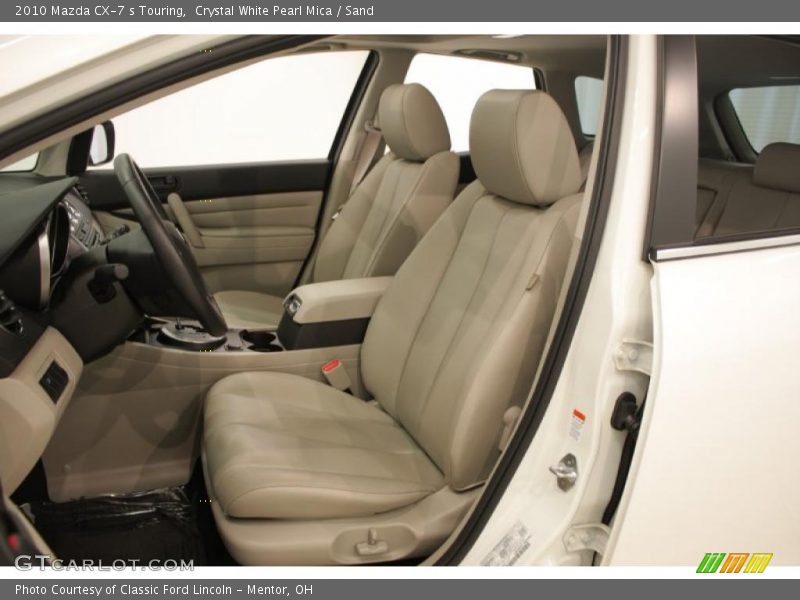 Crystal White Pearl Mica / Sand 2010 Mazda CX-7 s Touring