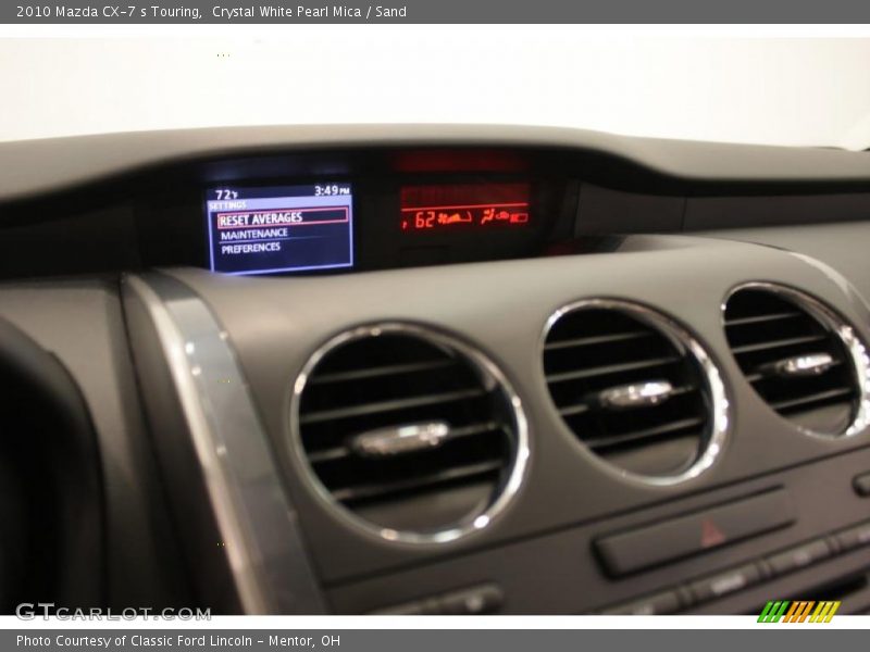Crystal White Pearl Mica / Sand 2010 Mazda CX-7 s Touring