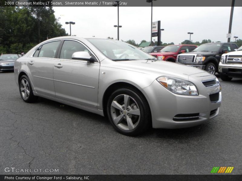 Silverstone Metallic / Titanium Gray 2008 Chevrolet Malibu LT Sedan
