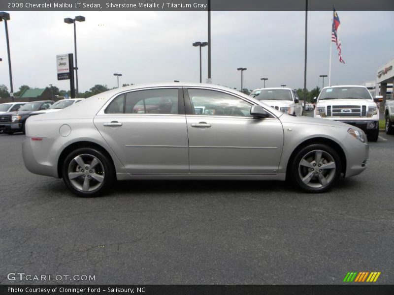 Silverstone Metallic / Titanium Gray 2008 Chevrolet Malibu LT Sedan
