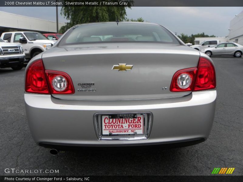 Silverstone Metallic / Titanium Gray 2008 Chevrolet Malibu LT Sedan