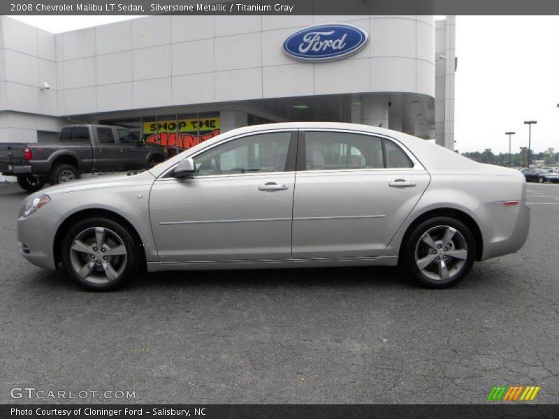 Silverstone Metallic / Titanium Gray 2008 Chevrolet Malibu LT Sedan