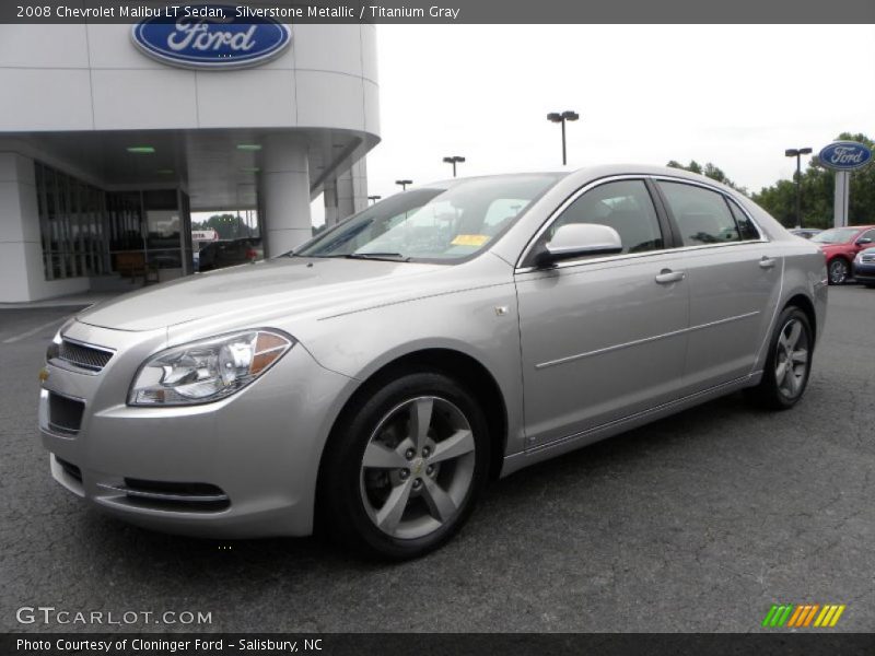 Silverstone Metallic / Titanium Gray 2008 Chevrolet Malibu LT Sedan