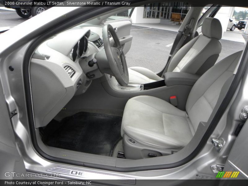 Silverstone Metallic / Titanium Gray 2008 Chevrolet Malibu LT Sedan