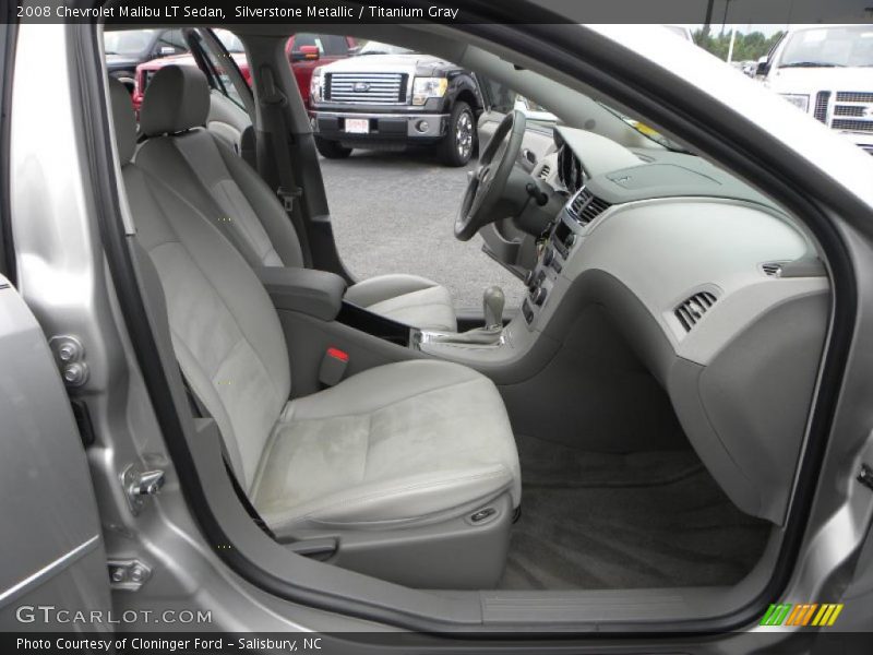 Silverstone Metallic / Titanium Gray 2008 Chevrolet Malibu LT Sedan