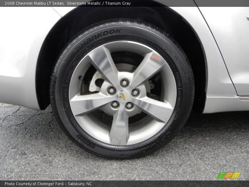 Silverstone Metallic / Titanium Gray 2008 Chevrolet Malibu LT Sedan