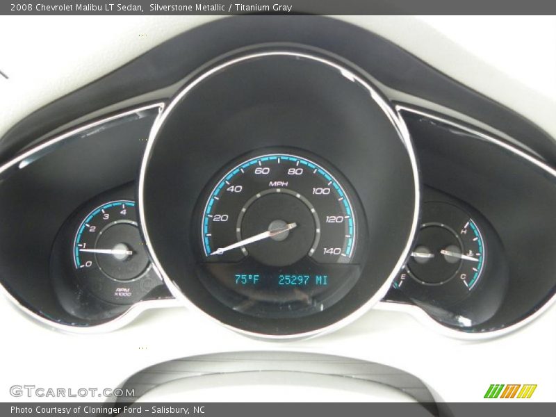 Silverstone Metallic / Titanium Gray 2008 Chevrolet Malibu LT Sedan