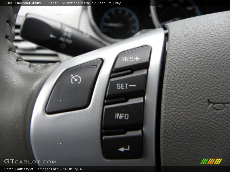 Silverstone Metallic / Titanium Gray 2008 Chevrolet Malibu LT Sedan
