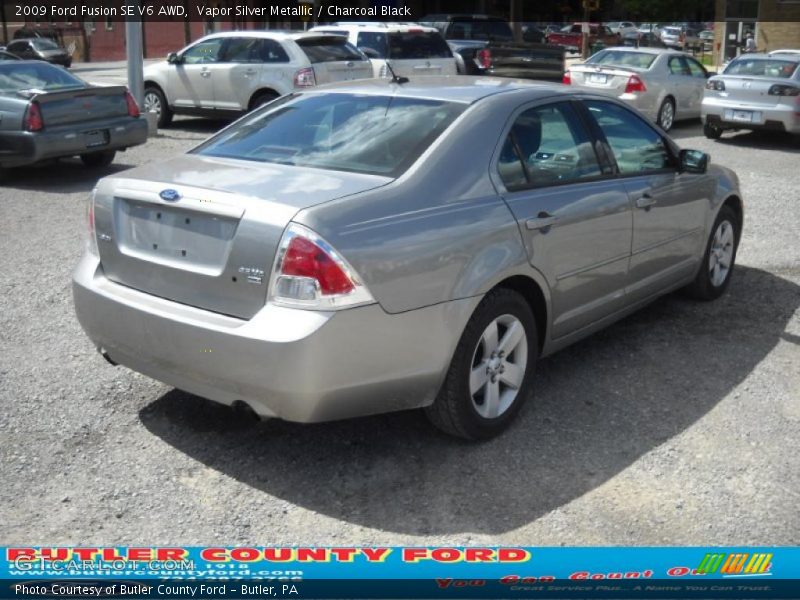 Vapor Silver Metallic / Charcoal Black 2009 Ford Fusion SE V6 AWD