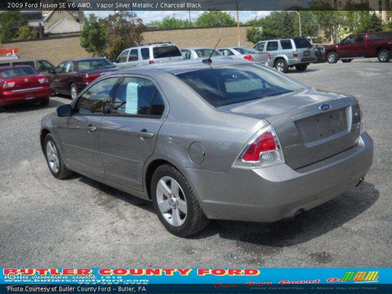 Vapor Silver Metallic / Charcoal Black 2009 Ford Fusion SE V6 AWD