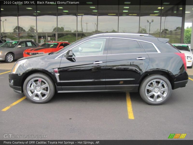 Black Raven / Ebony/Titanium 2010 Cadillac SRX V6