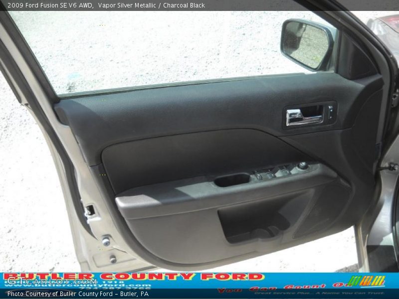Vapor Silver Metallic / Charcoal Black 2009 Ford Fusion SE V6 AWD