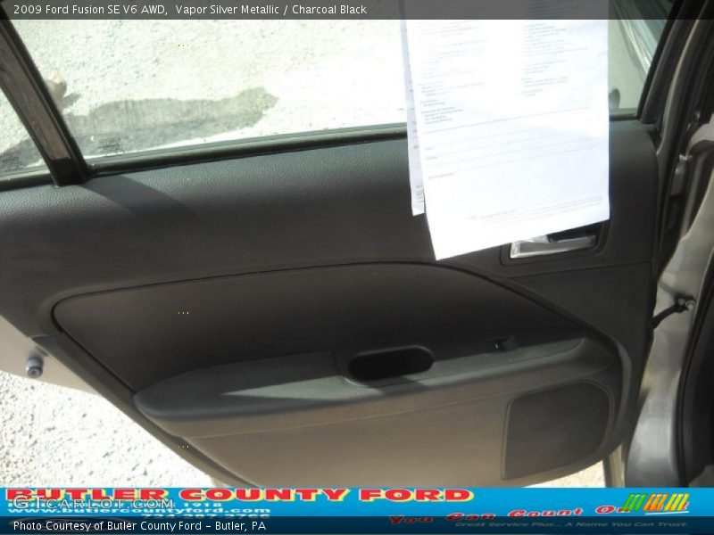 Vapor Silver Metallic / Charcoal Black 2009 Ford Fusion SE V6 AWD
