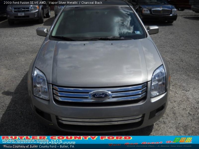Vapor Silver Metallic / Charcoal Black 2009 Ford Fusion SE V6 AWD