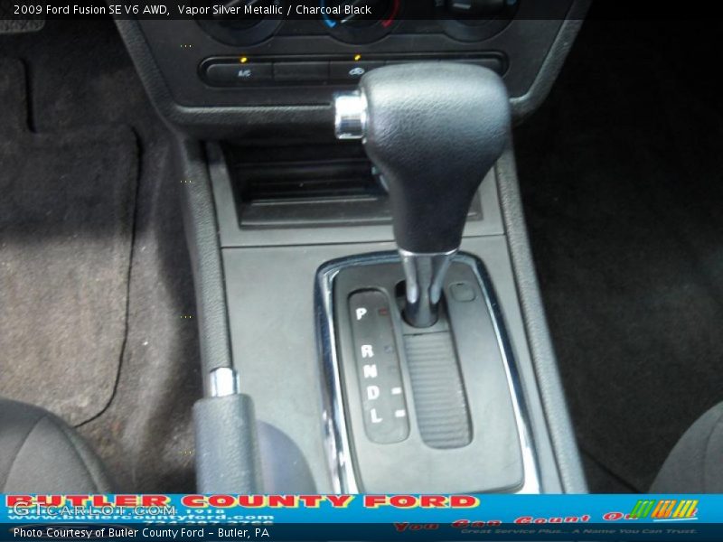 Vapor Silver Metallic / Charcoal Black 2009 Ford Fusion SE V6 AWD