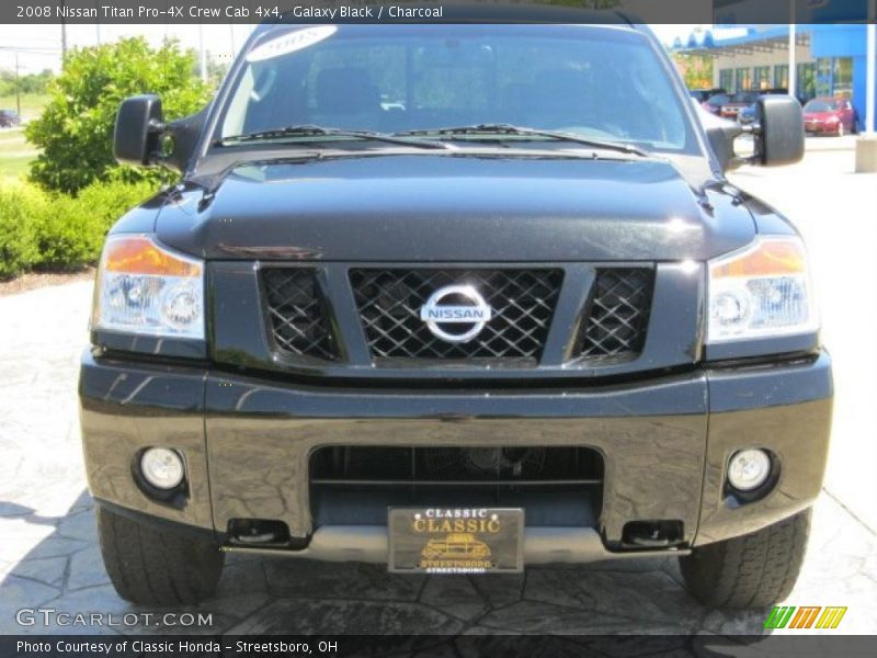 Galaxy Black / Charcoal 2008 Nissan Titan Pro-4X Crew Cab 4x4