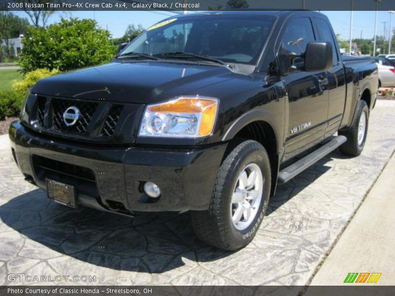 Galaxy Black / Charcoal 2008 Nissan Titan Pro-4X Crew Cab 4x4
