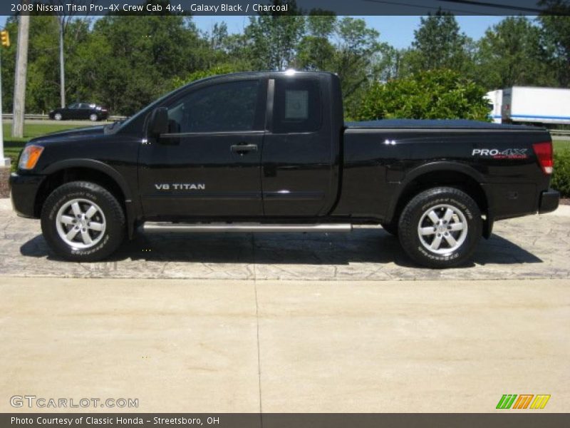 Galaxy Black / Charcoal 2008 Nissan Titan Pro-4X Crew Cab 4x4