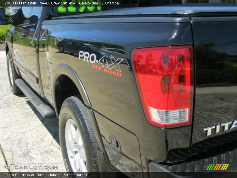 Galaxy Black / Charcoal 2008 Nissan Titan Pro-4X Crew Cab 4x4