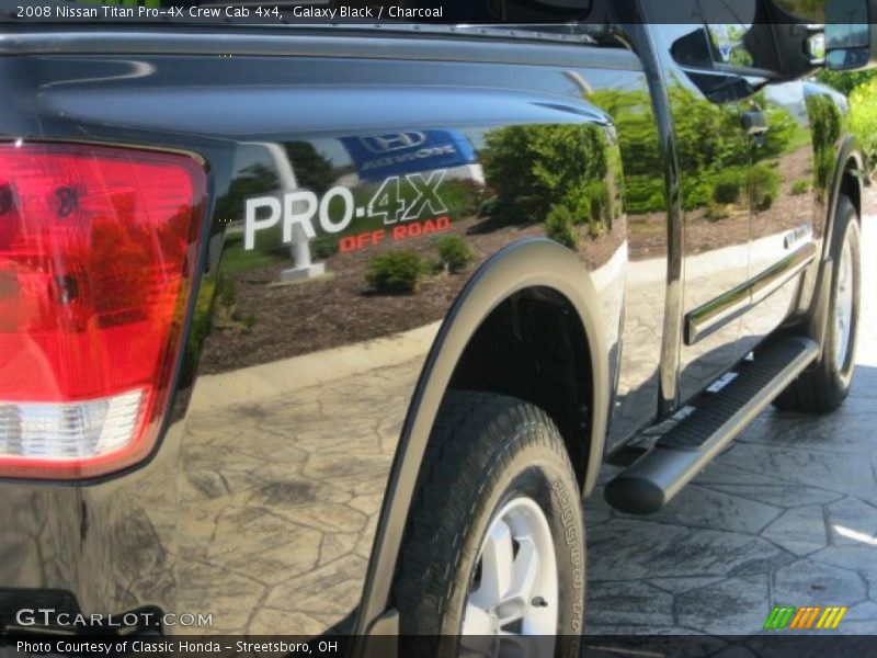 Galaxy Black / Charcoal 2008 Nissan Titan Pro-4X Crew Cab 4x4