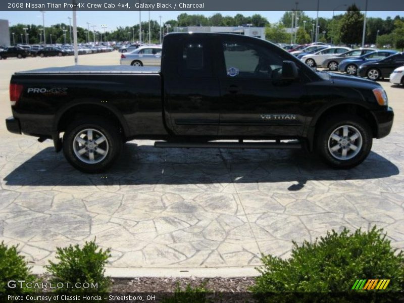 Galaxy Black / Charcoal 2008 Nissan Titan Pro-4X Crew Cab 4x4