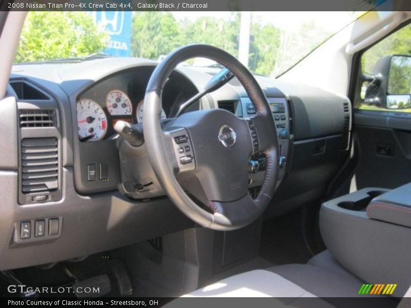 Galaxy Black / Charcoal 2008 Nissan Titan Pro-4X Crew Cab 4x4