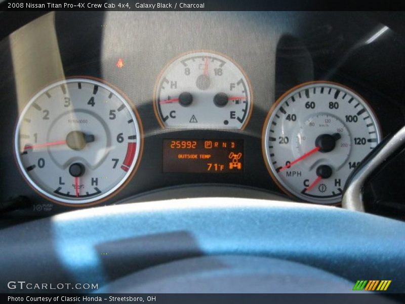 Galaxy Black / Charcoal 2008 Nissan Titan Pro-4X Crew Cab 4x4