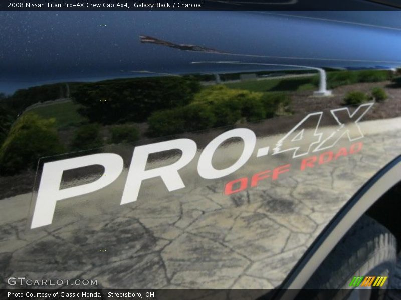 Galaxy Black / Charcoal 2008 Nissan Titan Pro-4X Crew Cab 4x4