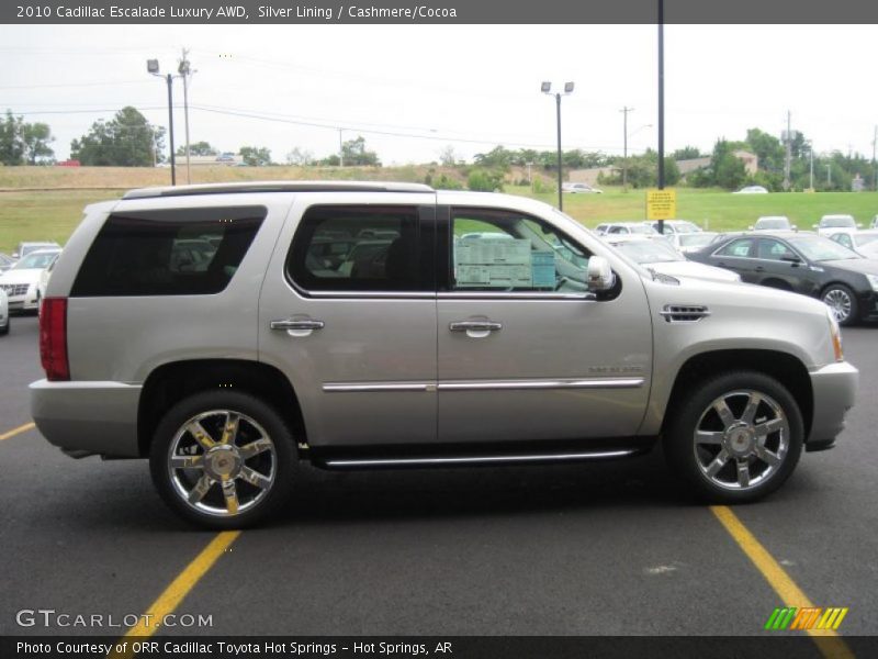 Silver Lining / Cashmere/Cocoa 2010 Cadillac Escalade Luxury AWD