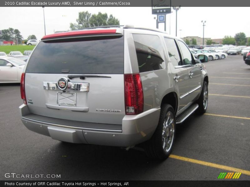 Silver Lining / Cashmere/Cocoa 2010 Cadillac Escalade Luxury AWD
