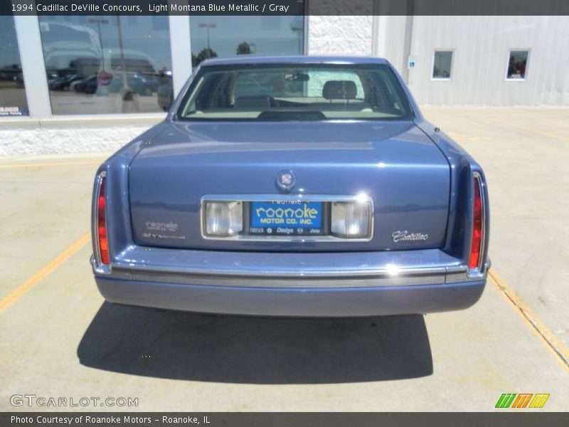 Light Montana Blue Metallic / Gray 1994 Cadillac DeVille Concours