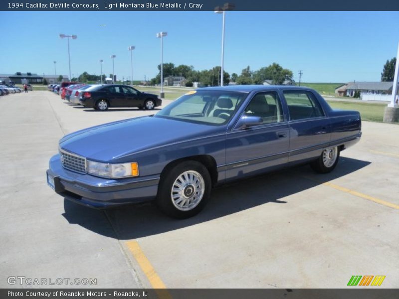 Light Montana Blue Metallic / Gray 1994 Cadillac DeVille Concours