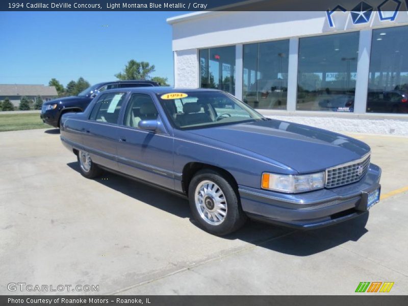 Light Montana Blue Metallic / Gray 1994 Cadillac DeVille Concours