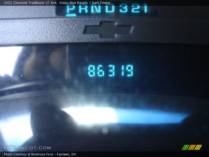 Indigo Blue Metallic / Dark Pewter 2002 Chevrolet TrailBlazer LT 4x4