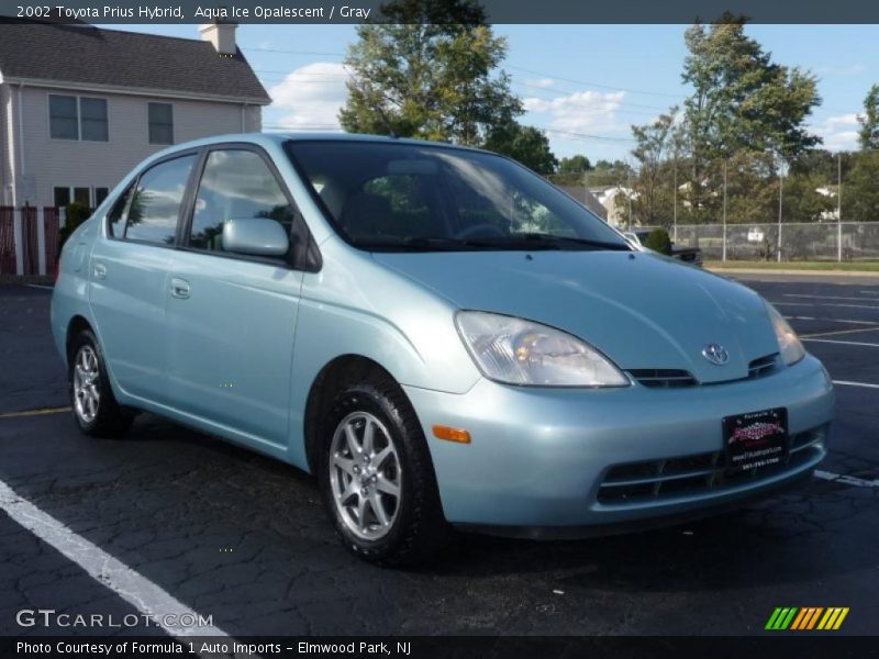 Aqua Ice Opalescent / Gray 2002 Toyota Prius Hybrid