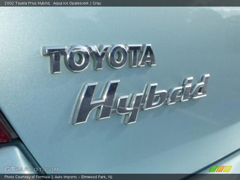 Aqua Ice Opalescent / Gray 2002 Toyota Prius Hybrid