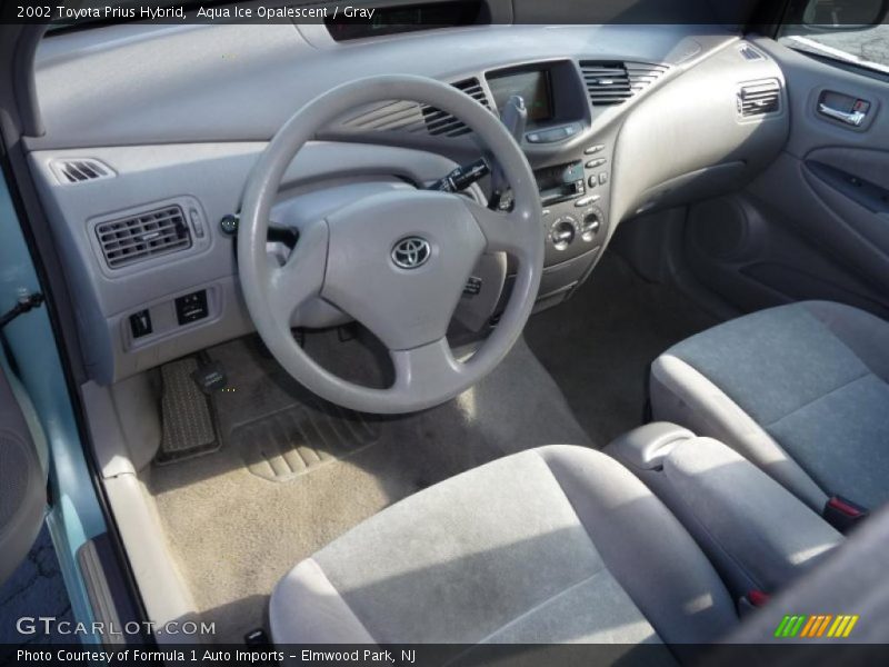 Aqua Ice Opalescent / Gray 2002 Toyota Prius Hybrid