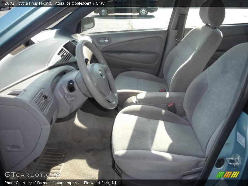 Aqua Ice Opalescent / Gray 2002 Toyota Prius Hybrid