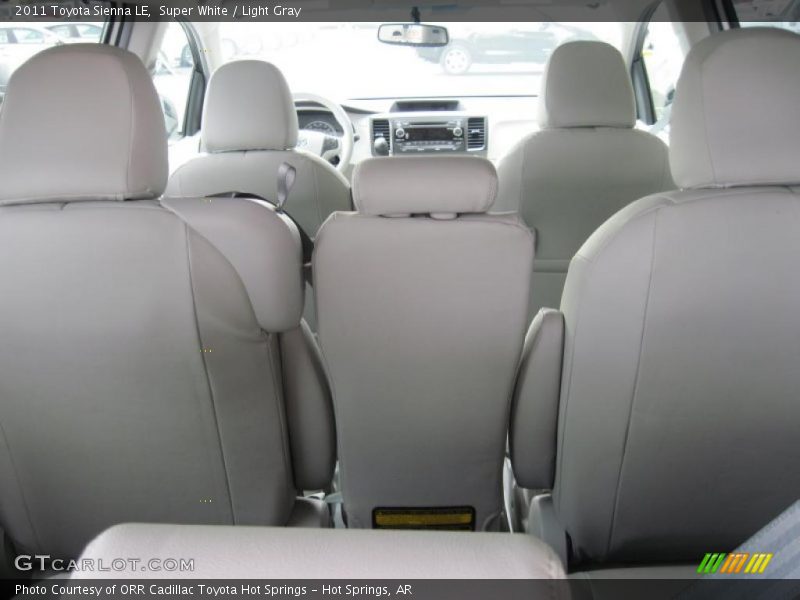 Super White / Light Gray 2011 Toyota Sienna LE